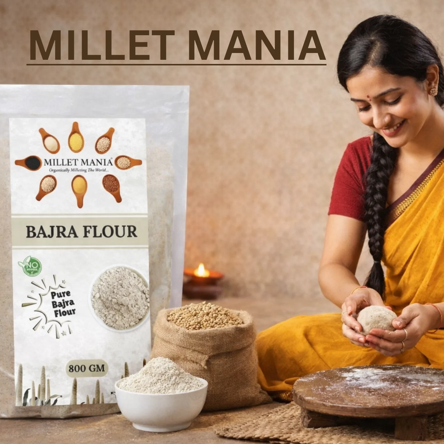 Bajra Flour (800g) - Image 3