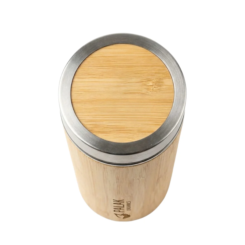 Bamboo Steel Water Bottle - Image 3