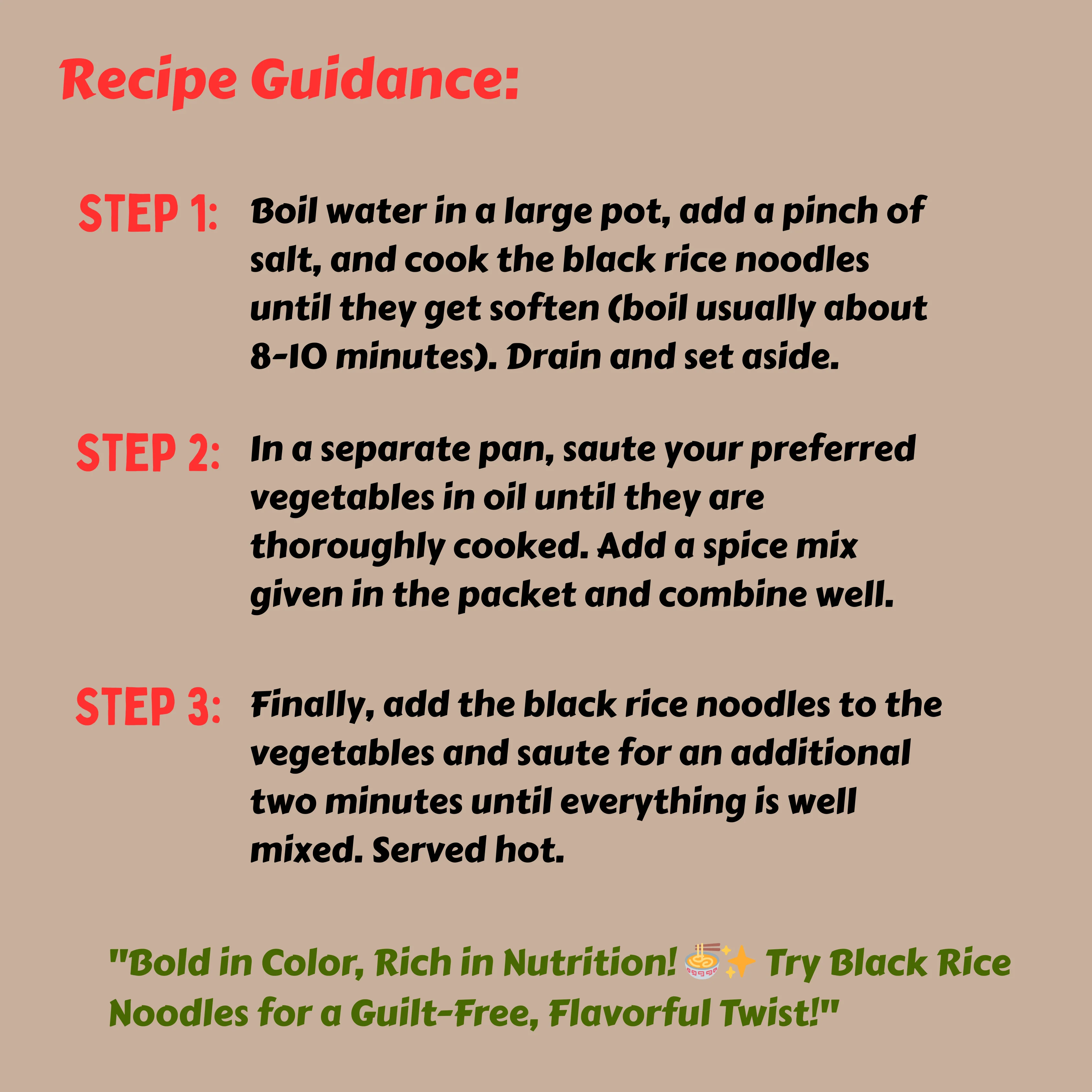 Black Rice Noodles (210g) - Image 5