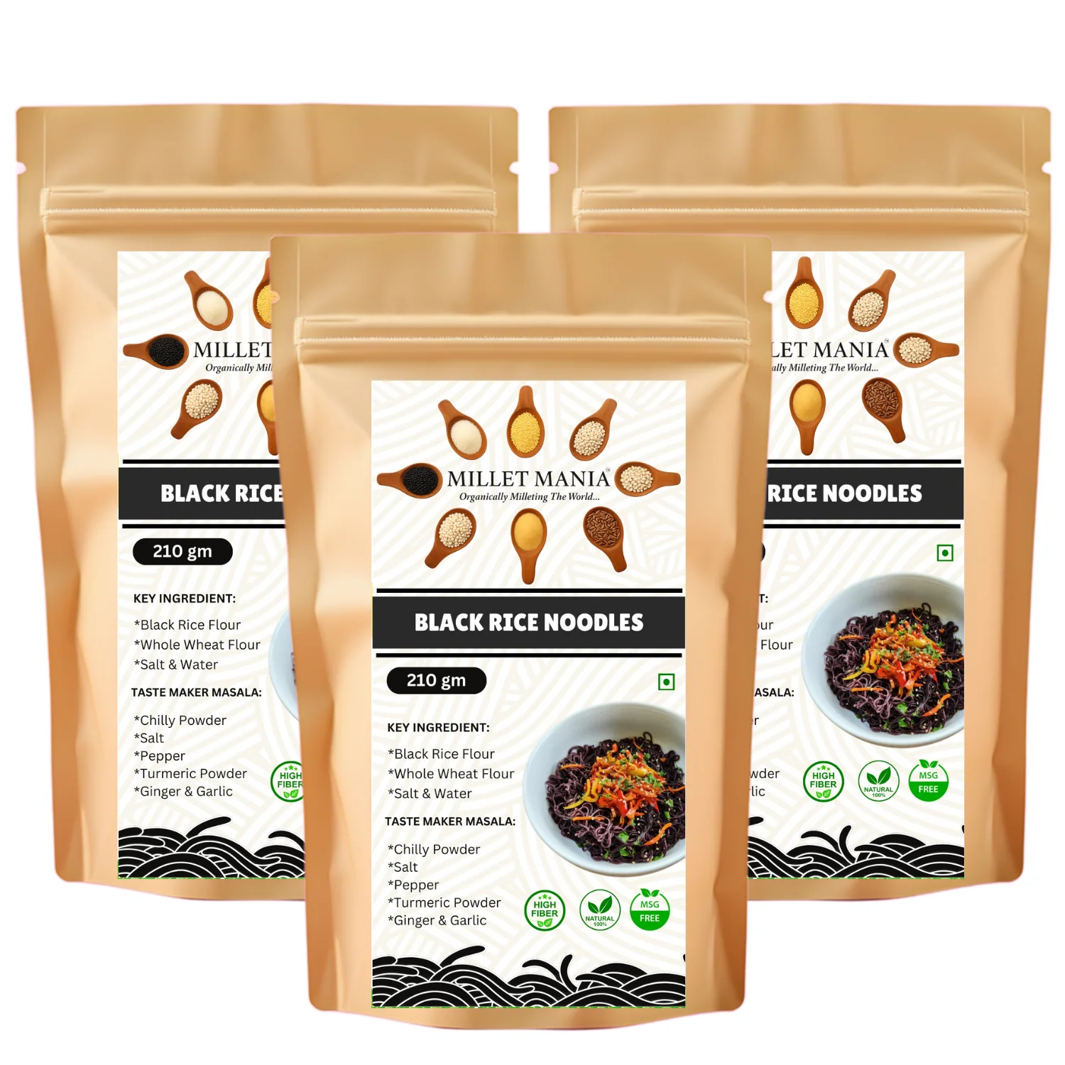 Black Rice Noodles (210g) - Image 9