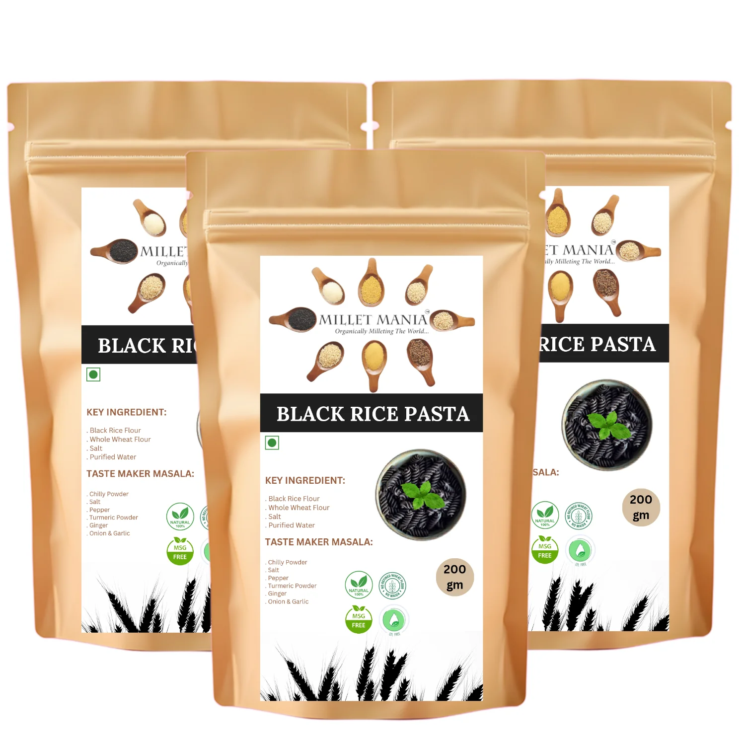 Black Rice Pasta (200g) - Image 9