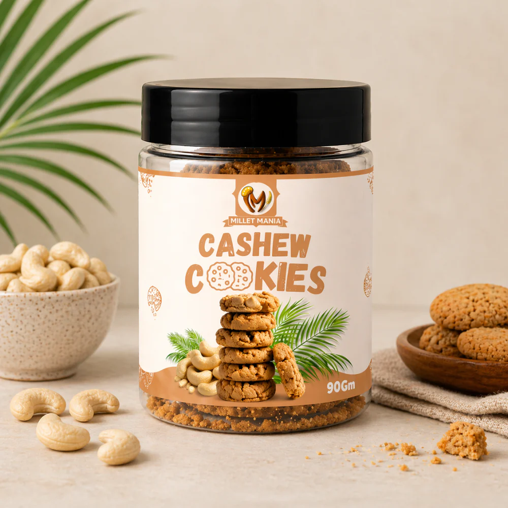 Millet Cookies of Bilona Ghee - Cashew (90g) - Image 3