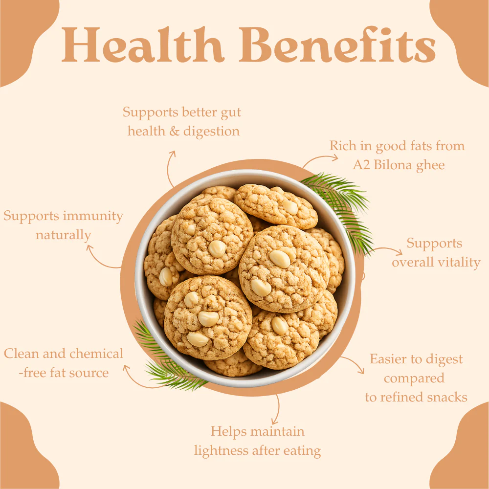 Millet Cookies of Bilona Ghee - Cashew (90g) - Image 5