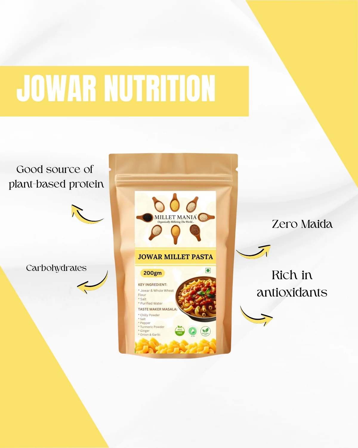 Jowar Millet Pasta (200g) - Image 5