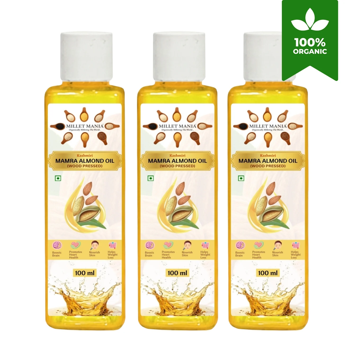 Kashmiri Mamra Almond Oil (100ml) - Image 11