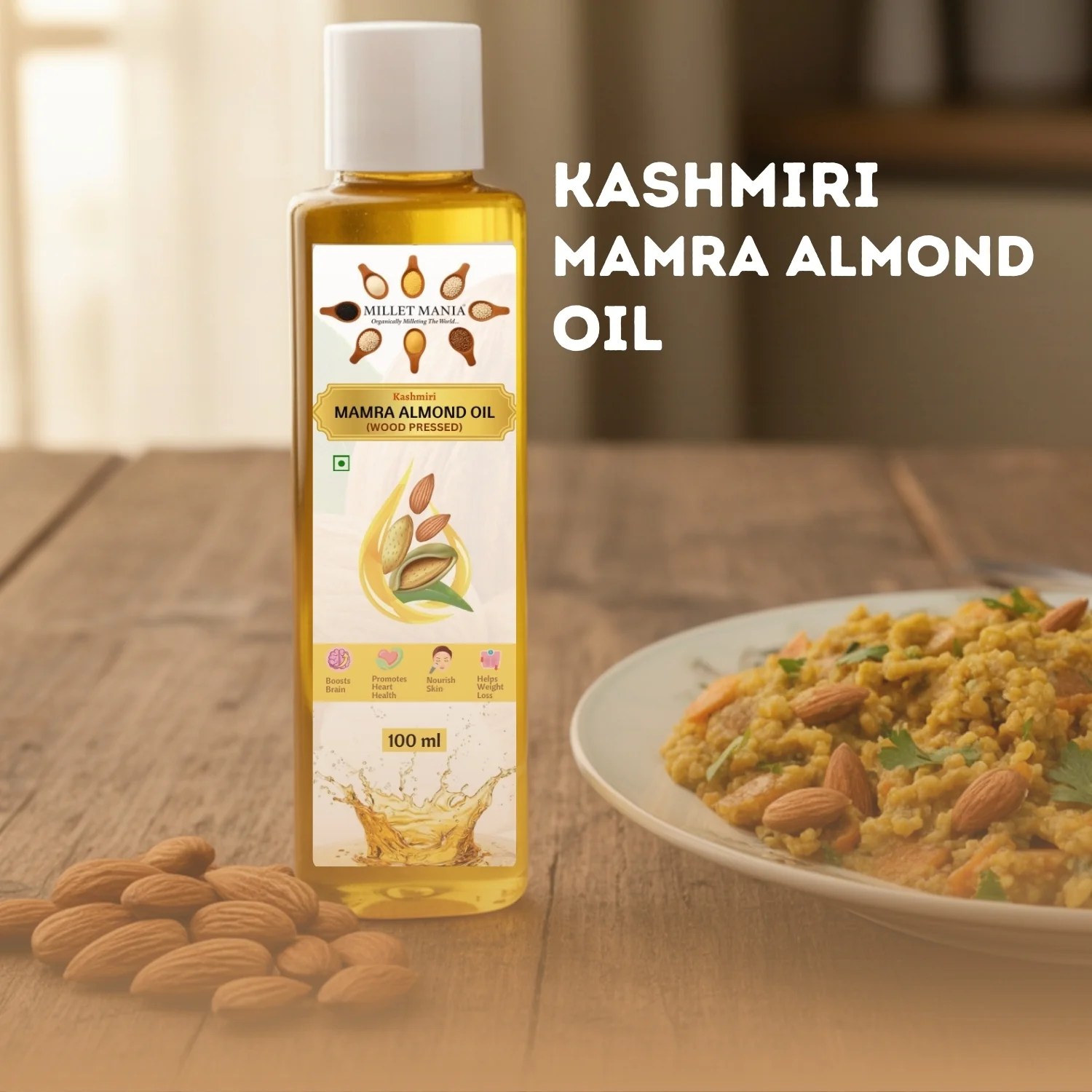 Kashmiri Mamra Almond Oil (100ml) - Image 7