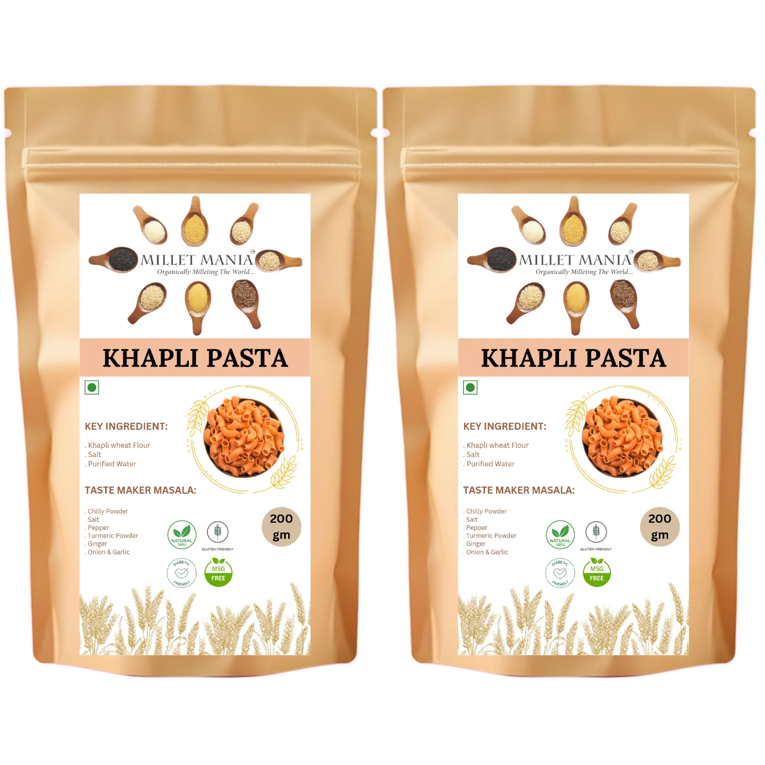 Khapli Wheat Macaroni Pasta (200g) - Image 7