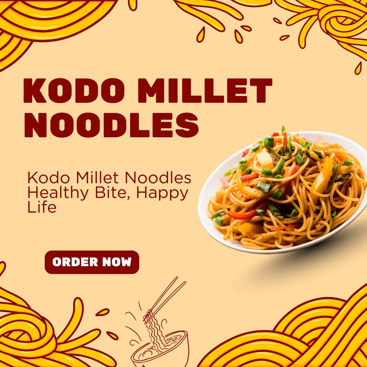 Kodo Millet Noodles (210g) - Image 3