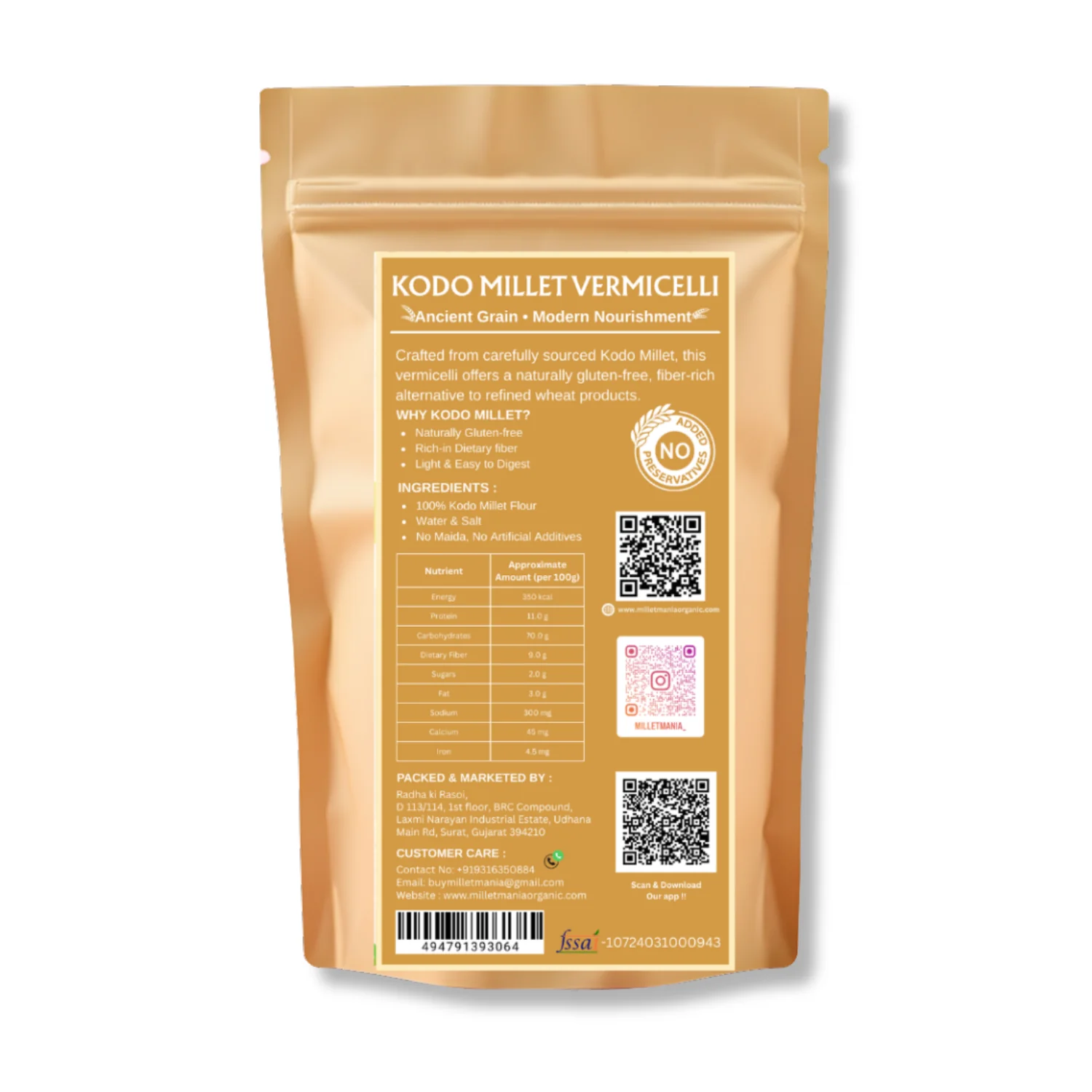 Kodo Vermicelli (210g) - Image 2