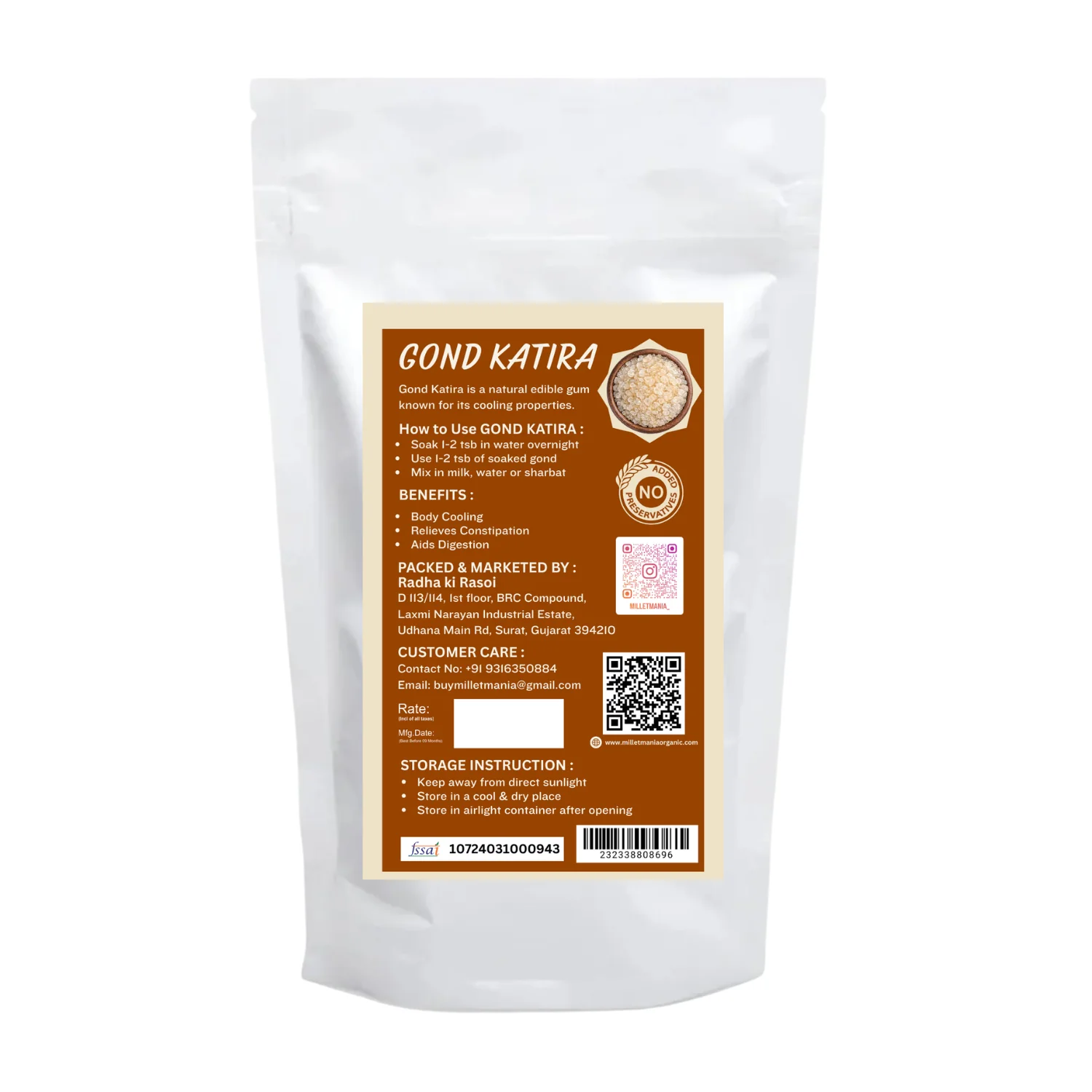 Natural Gond Katira (150g) - Image 2