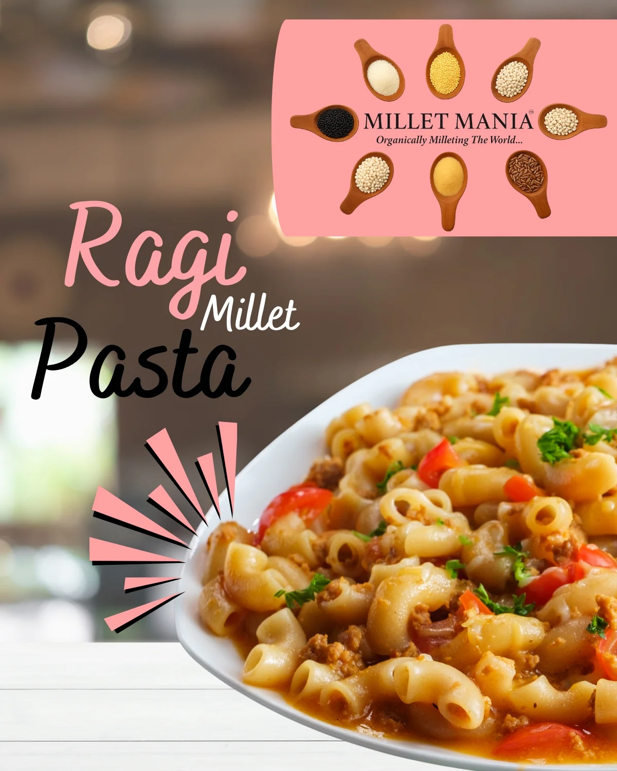 Ragi (Finger) Millet Pasta (200g) - Image 3