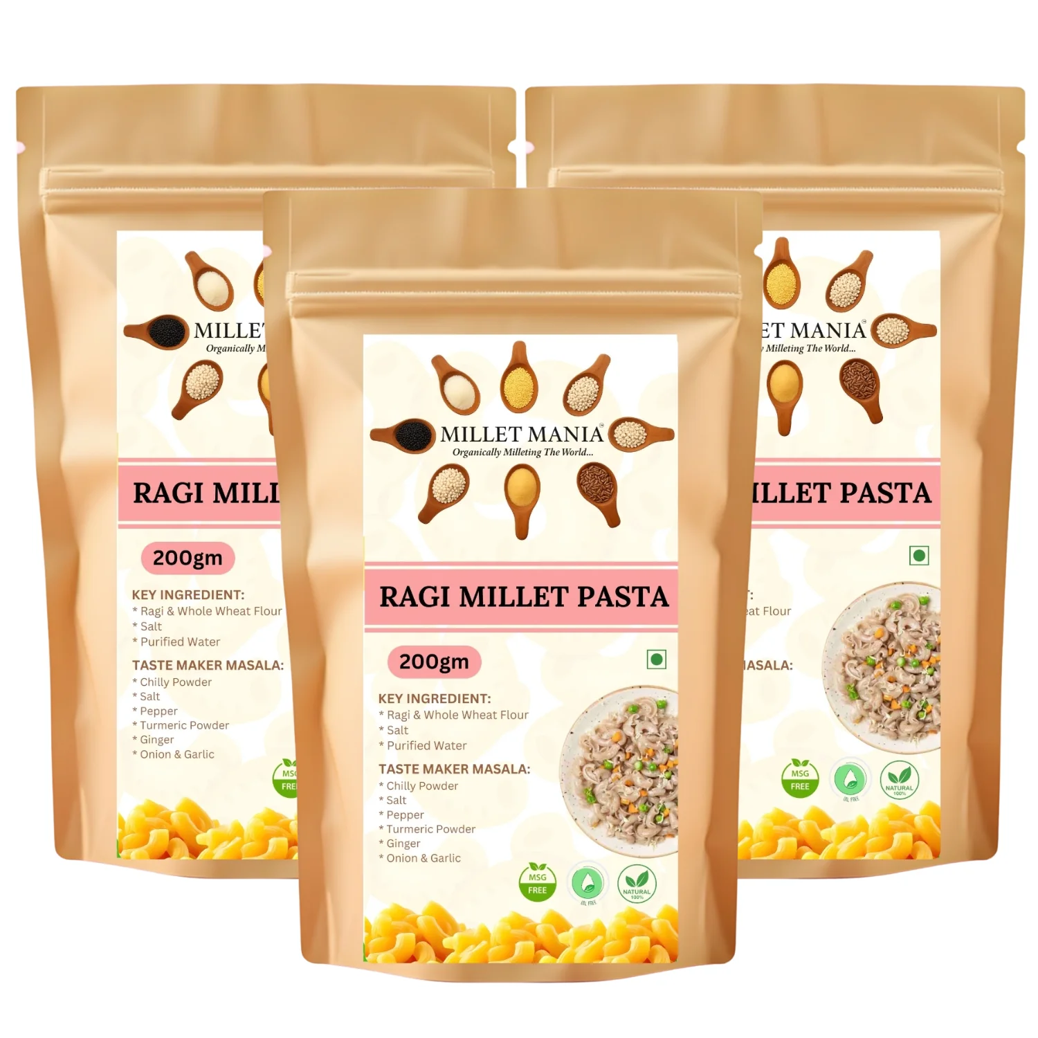 Ragi (Finger) Millet Pasta (200g) - Image 9