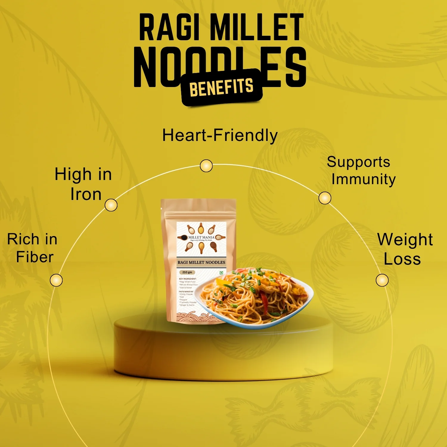 Ragi Noodles (210g) - Image 5
