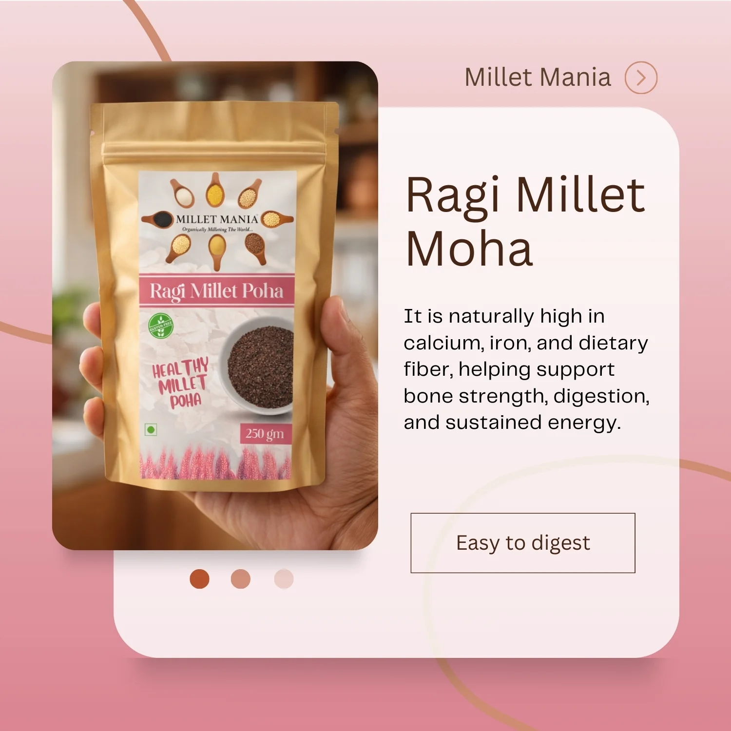 Ragi Poha (Finger Millet) (250g) - Image 5