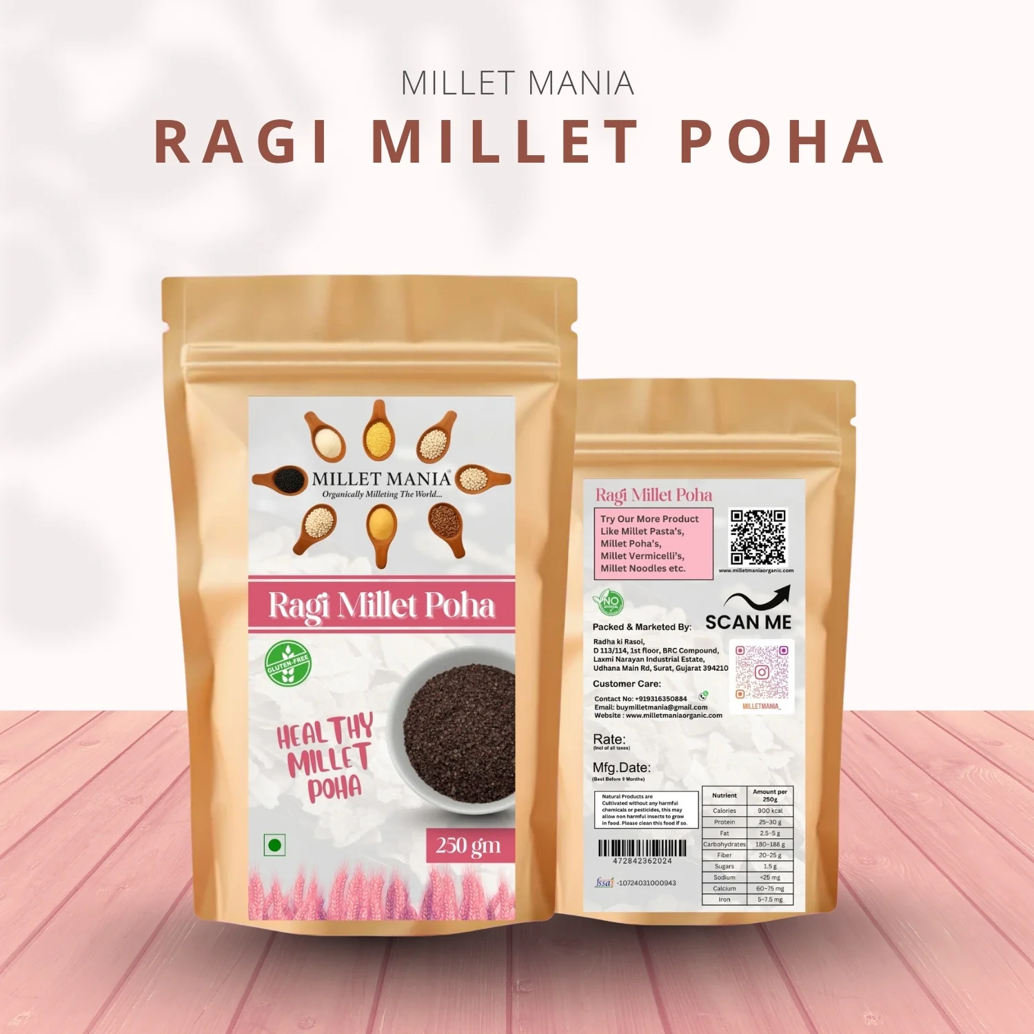 Ragi Poha (Finger Millet) (250g) - Image 6