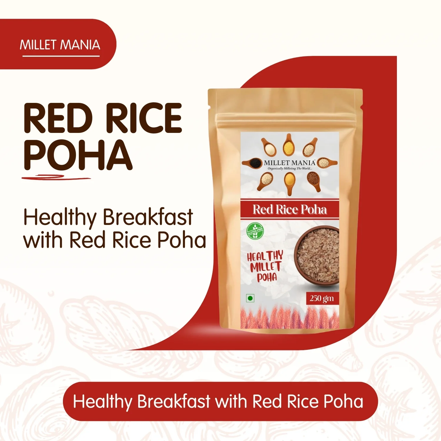 Red Rice Poha (250g) - Image 3