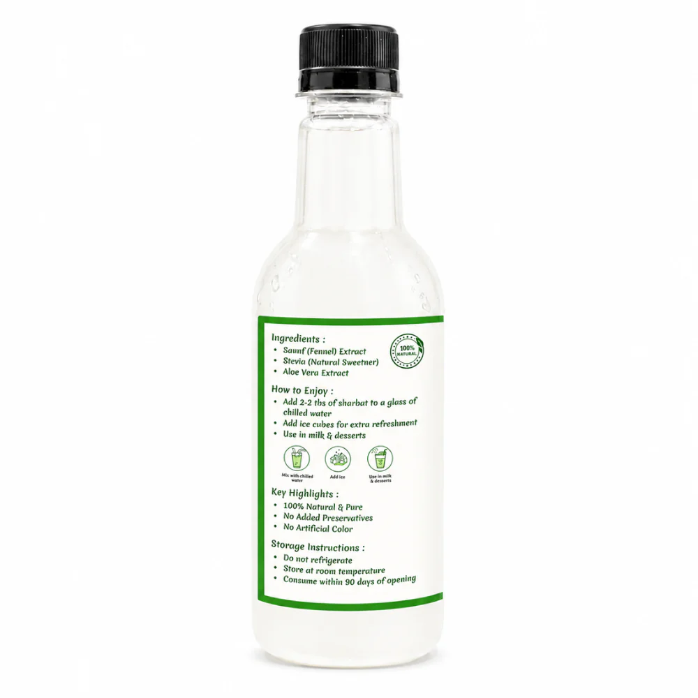 Sauf Syrup (Sharbat) 500Ml - Image 2